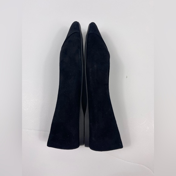 BIRDIES The Goldfinch Black Pointed Flats Shoe Suede Womens 6 Slip On Non Slip - Picture 8 of 8
